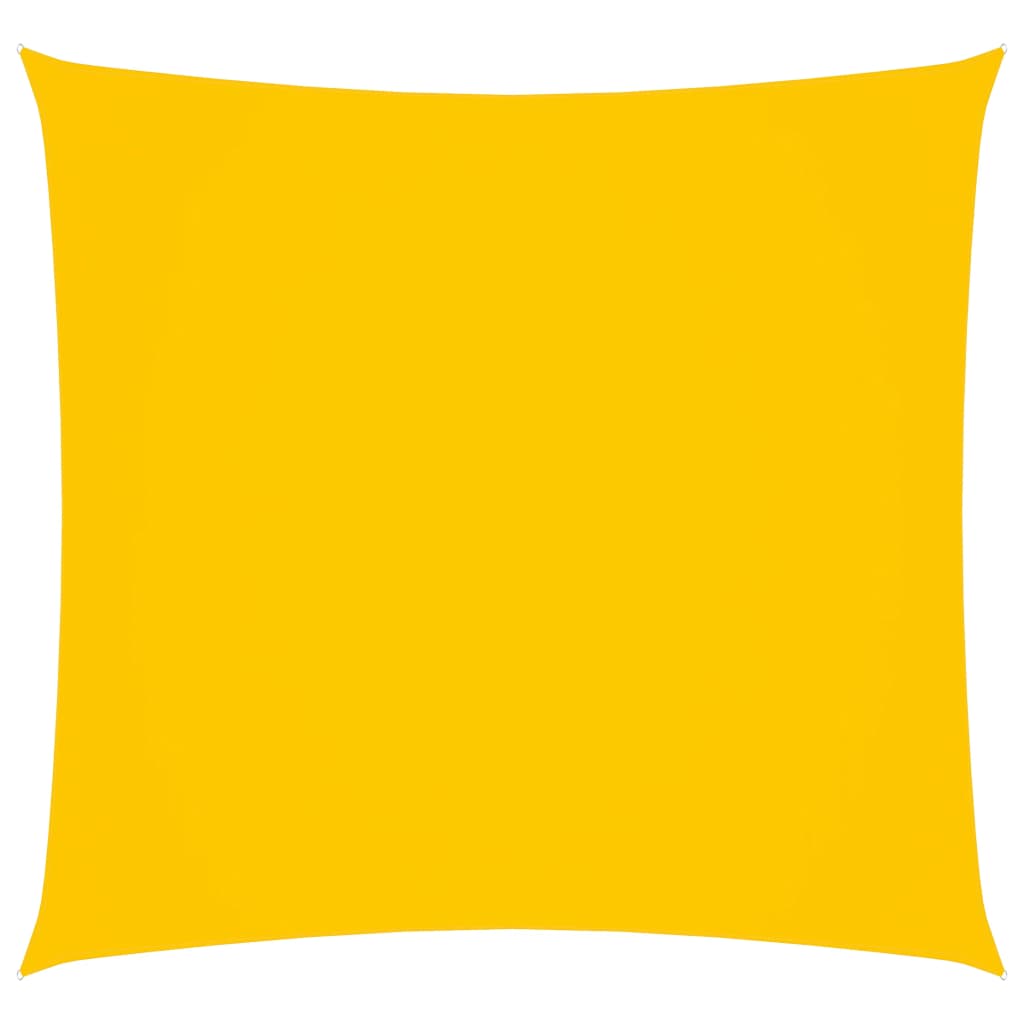 Toldo de vela cuadrado de tela oxford amarillo 7x7