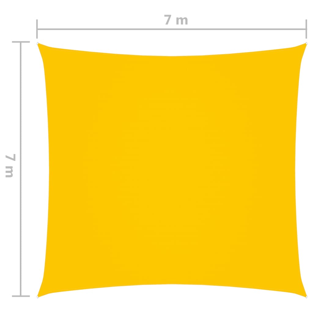 Sonnensegel Oxford-Gewebe Quadratisch 7×7 m Gelb kaufen 6