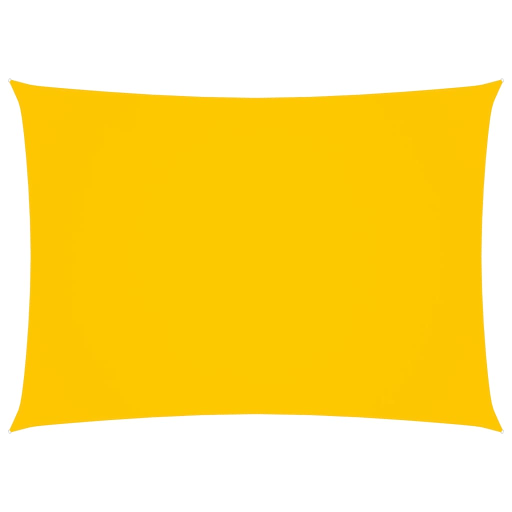 Toldo de vela rectangular de tela oxford amarillo