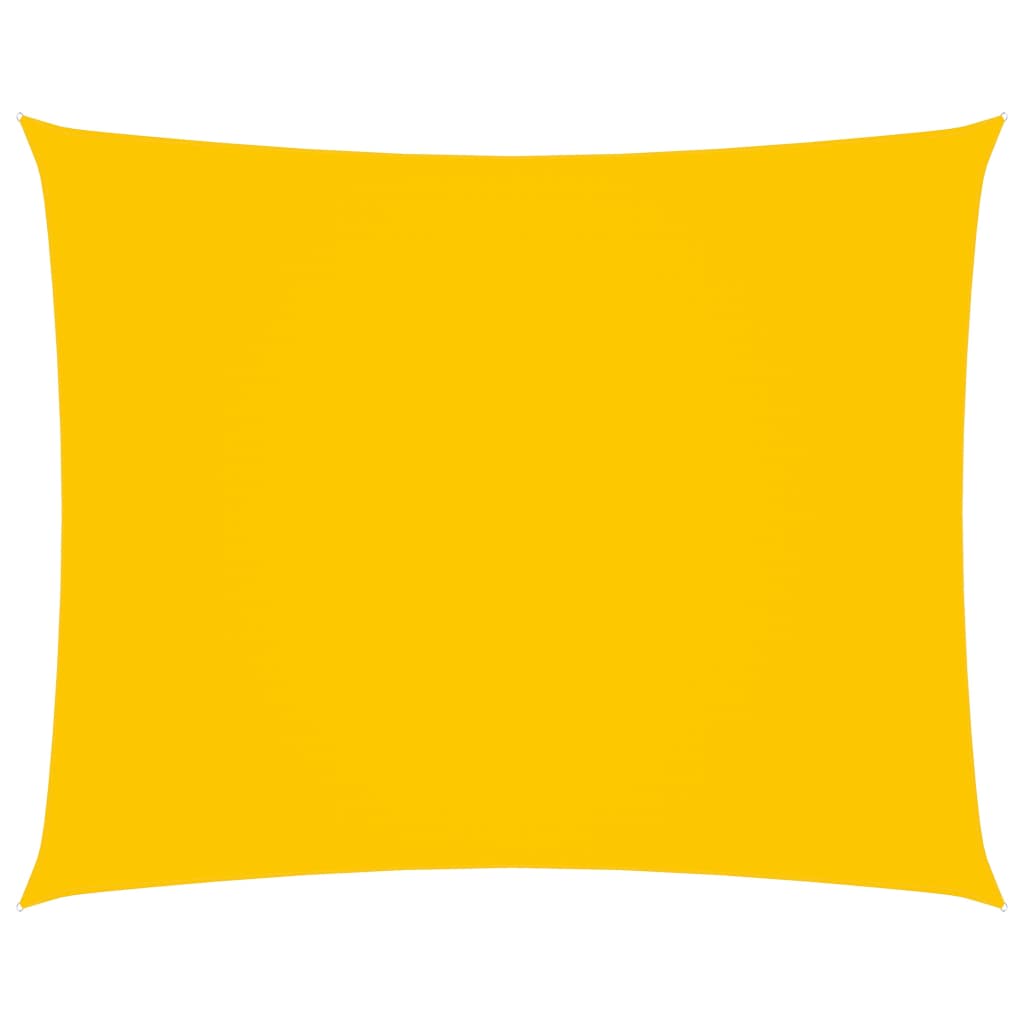 vidaXL Pânză parasolar galben 2,5×3 m țesătură oxford dreptunghiular vidaXL