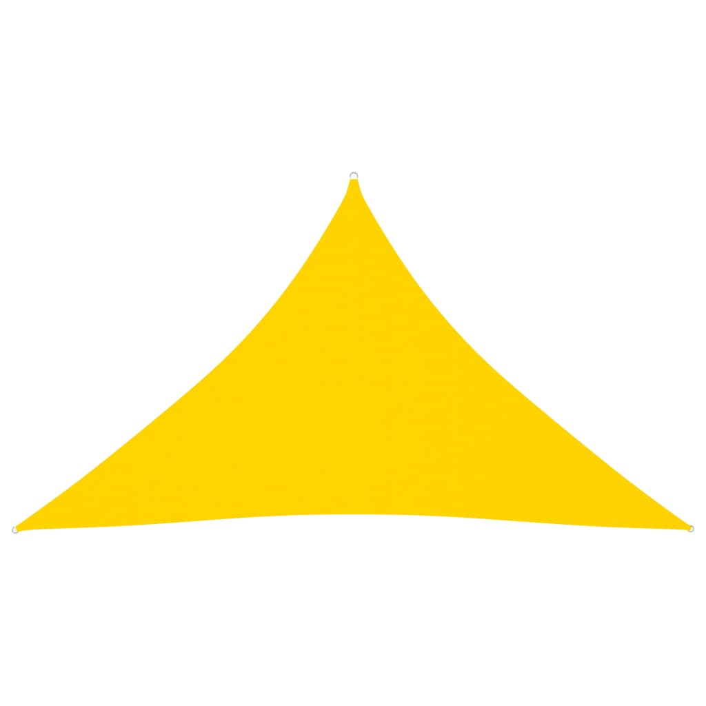 Toldo de vela triangular de tela oxford amarillo 3