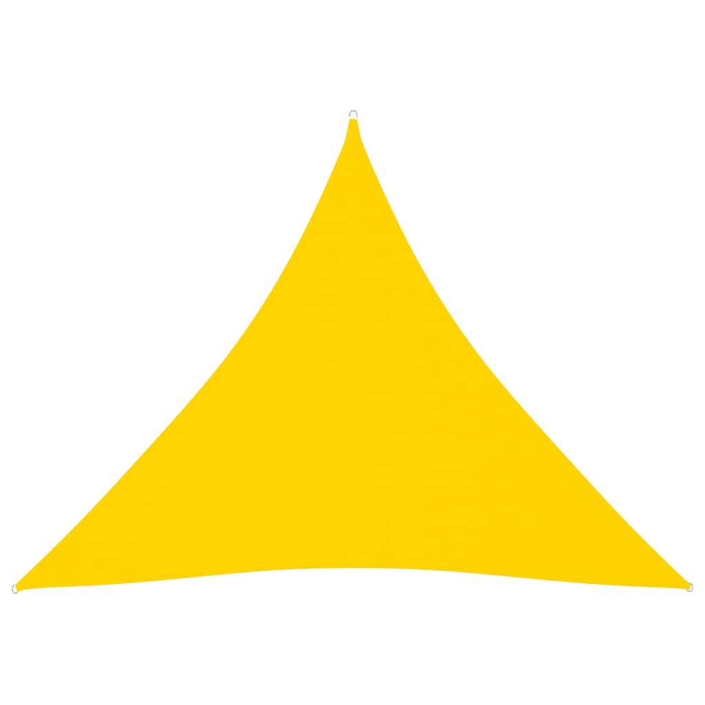 Toldo de vela triangular de tela oxford amarillo 4