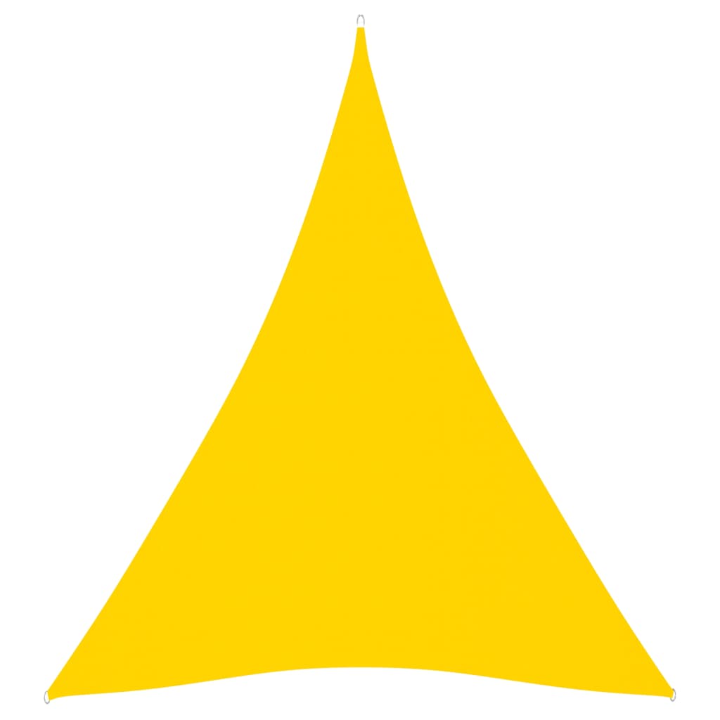 vidaXL Sunshade Sail Oxford Fabric Triangular 4x5x5 m Yellow