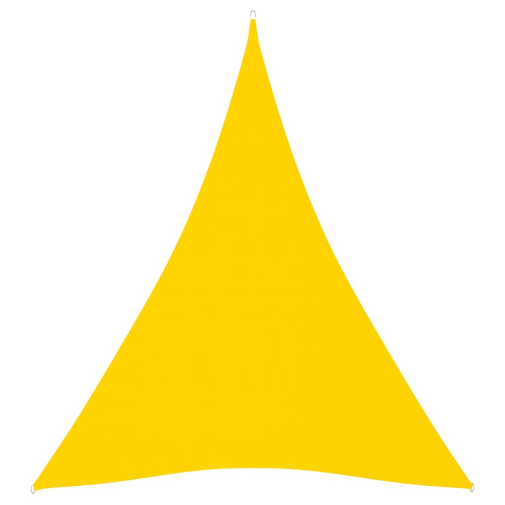 Toldo de vela triangular de tela oxford amarillo 5