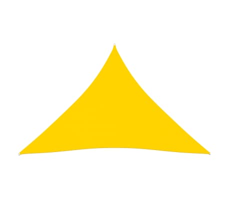 vidaXL Πανί Σκίασης Τρίγωνο Κίτρινο 5 x 7 x 7 μ. από Ύφασμα Oxford