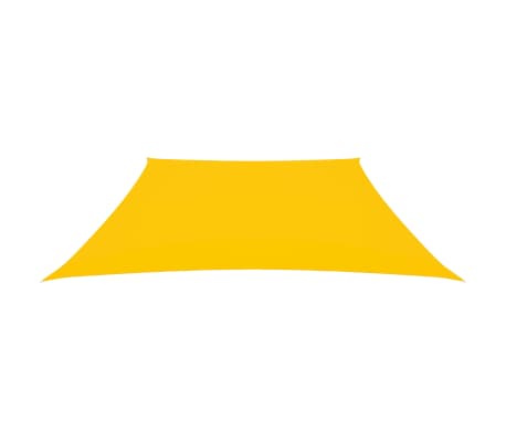 vidaXL Платно-сенник, Оксфорд текстил, трапец, 3/4x3 м, жълто