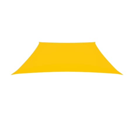 vidaXL Voile de parasol Tissu Oxford trapèze 3/5x4 m Jaune