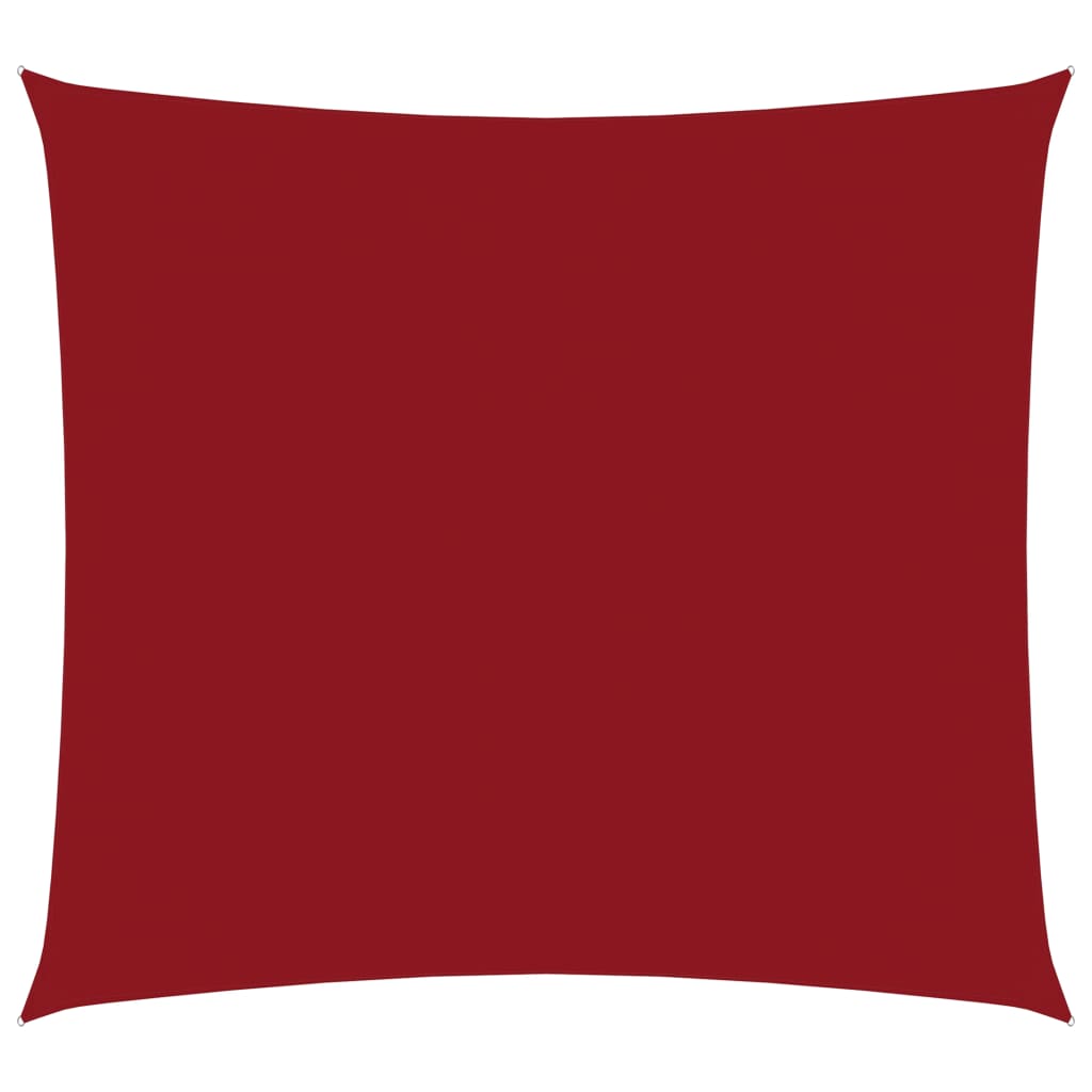 Toldo de vela cuadrado de tela oxford rojo 2x2 m