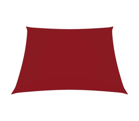vidaXL Kwadratowy żagiel ogrodowy, tkanina Oxford, 4x4 m, czerwony