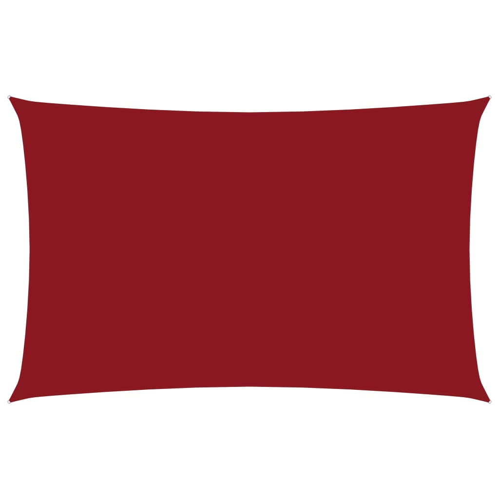 vidaXL solsejl 2x4,5 m rektangulær oxfordstof rød