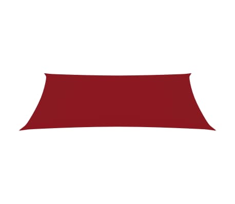 vidaXL solsejl 2x5 m rektangulær oxfordstof rød