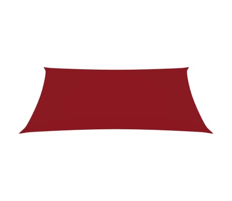 vidaXL Voile de parasol Tissu Oxford rectangulaire 2,5x3,5 m Rouge