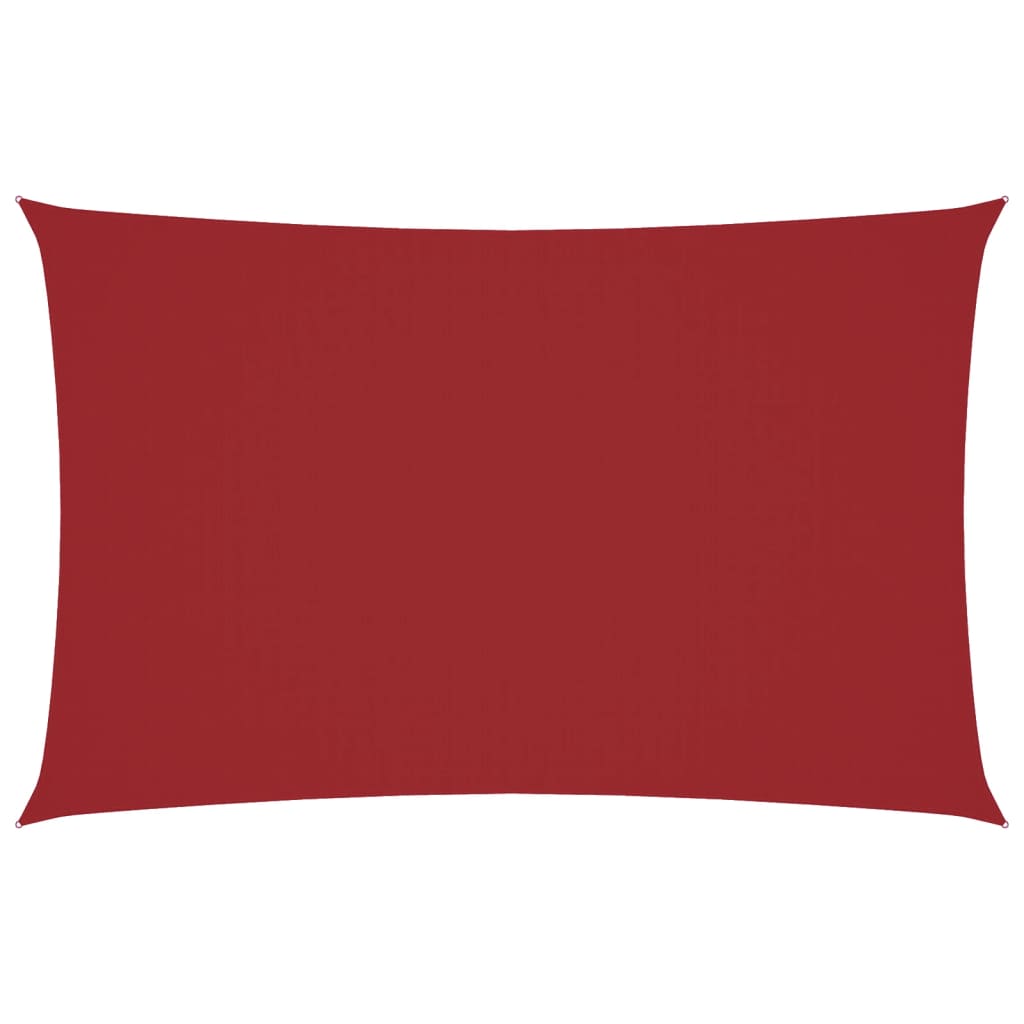 vidaXL Aurinkopurje Oxford-kangas suorakaide 2,5×5 m punainen