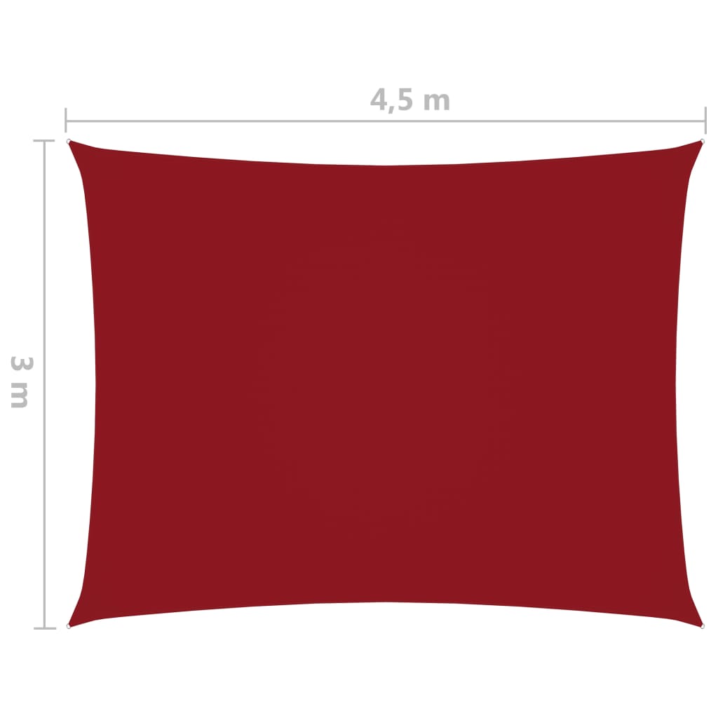 Sonnensegel Oxford-Gewebe Rechteckig 3×4,5 m Rot kaufen 6