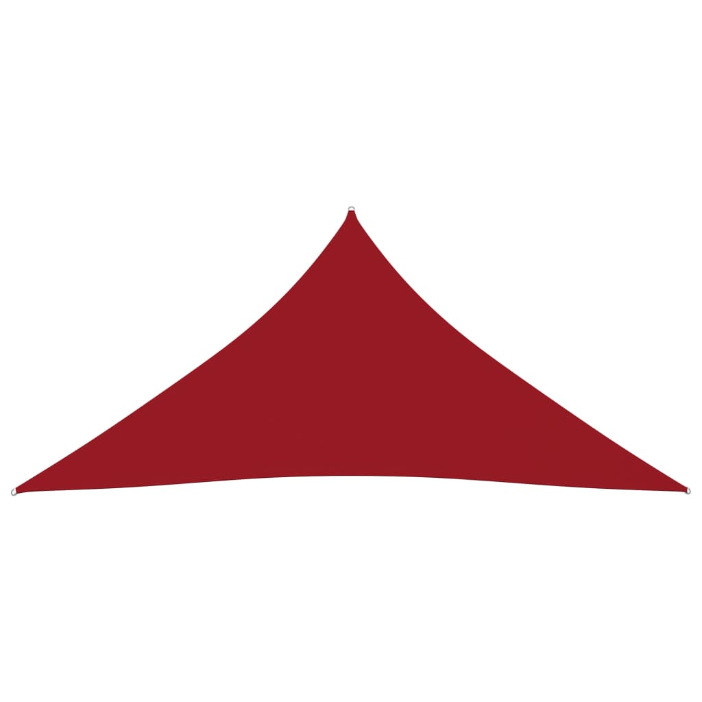 vidaXL Pânză parasolar, roșu, 3x3x3 m, țesătură oxford, triunghiular