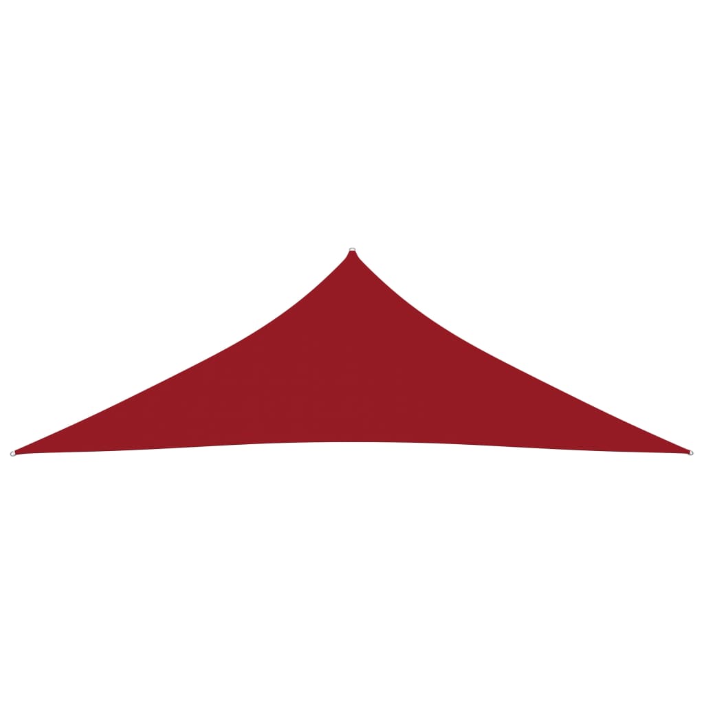 vidaXL Zonnescherm driehoekig 3,5x3,5x4,9 m oxford stof rood