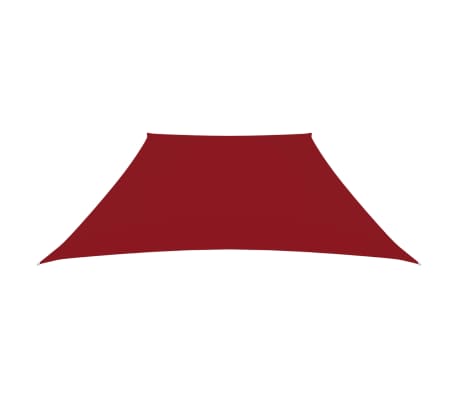 vidaXL Voile de parasol Tissu Oxford trap&egrave;ze 2/4x3 m Rouge