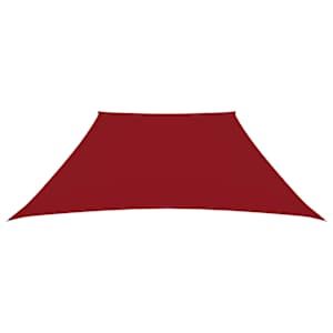 vidaXL Voile de parasol Tissu Oxford trap&egrave;ze 2/4x3 m Rouge