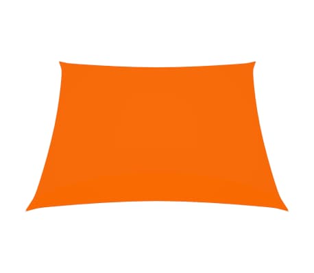 vidaXL Toldo de vela cuadrado de tela oxford naranja 2,5x2,5 m