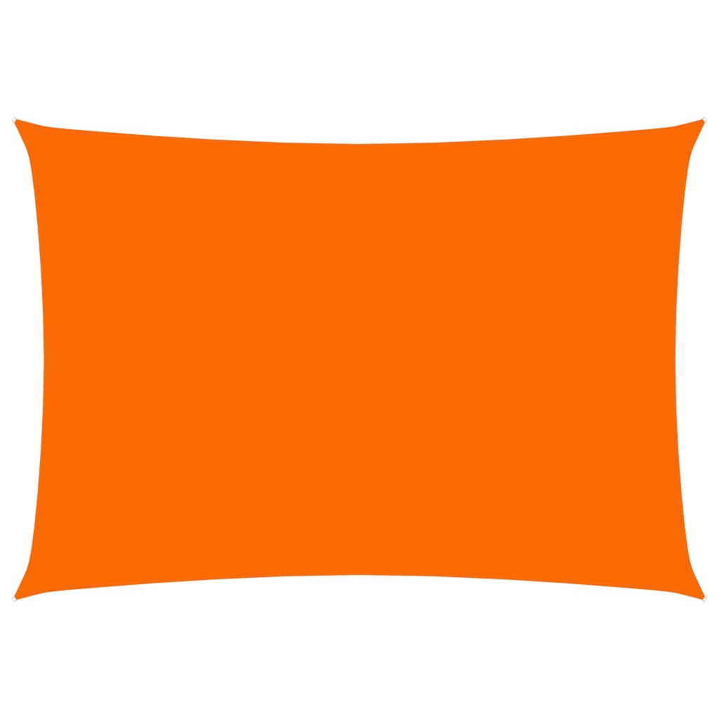 Toldo de vela rectangular de tela oxford naranja 2