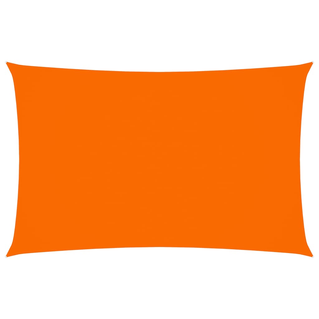 Toldo de vela rectangular de tela oxford naranja 2