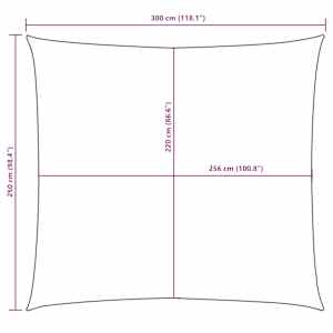 Stínící plachta oxfordská látka obdélníková 2,5 x 3 m oranžová - obrázek 10