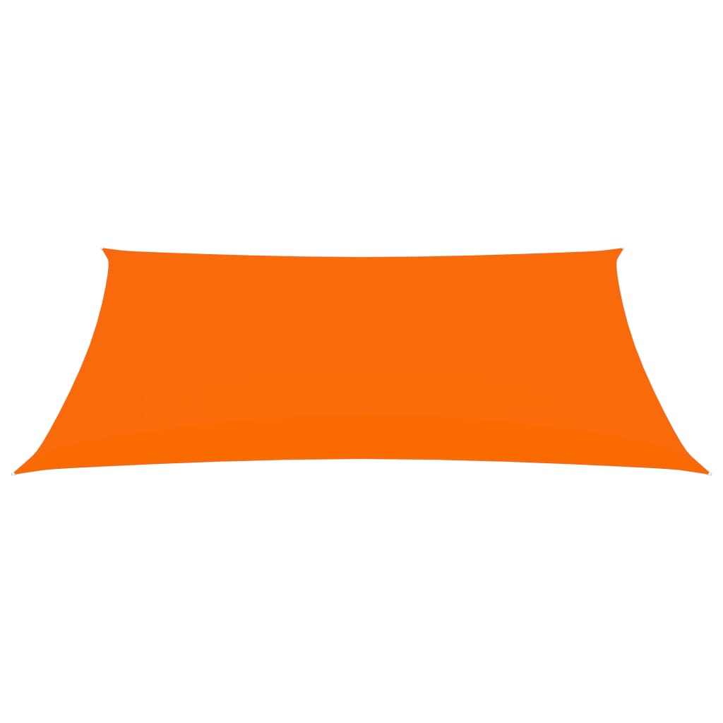 vidaXL Toldo de vela rectangular tela oxford naranja 2,5x4,5 m