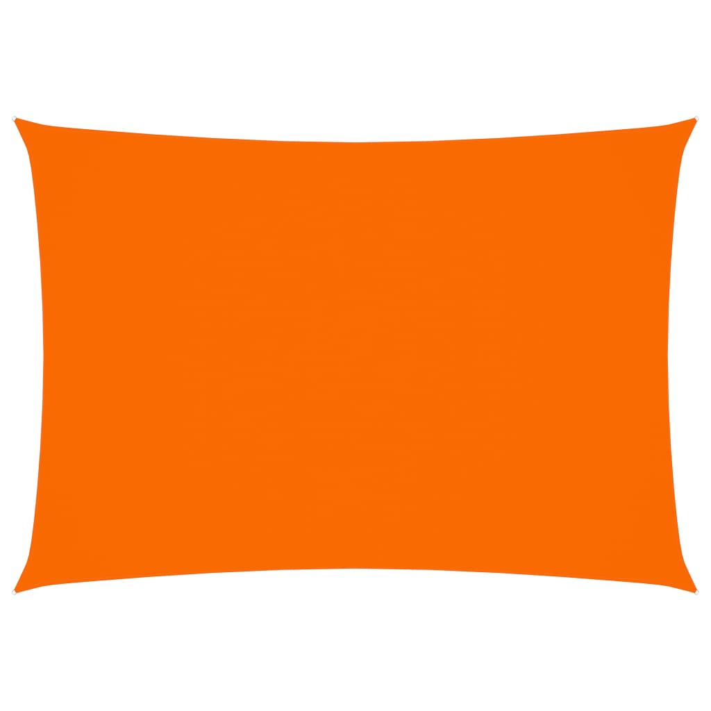 Toldo de vela rectangular tela oxford naranja 3,5x