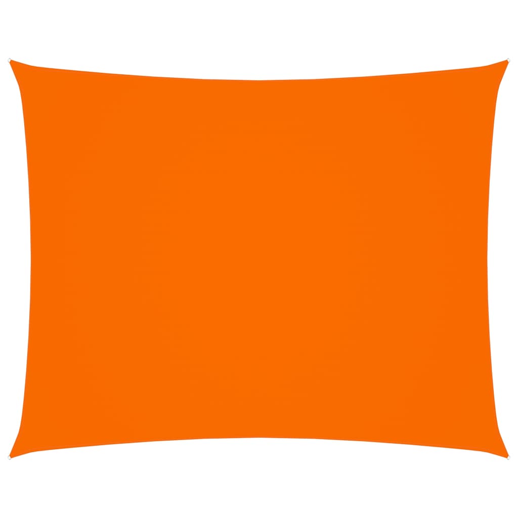 Toldo de vela rectangular tela oxford naranja 6x7