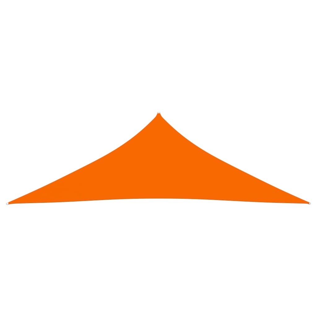 vidaXL Toldo de vela triangular de tela oxford naranja 3,5x3,5x4,9 m
