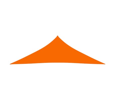 vidaXL Parasolar portocaliu 3,5x3,5x4,9 m țesătură oxford triunghiular