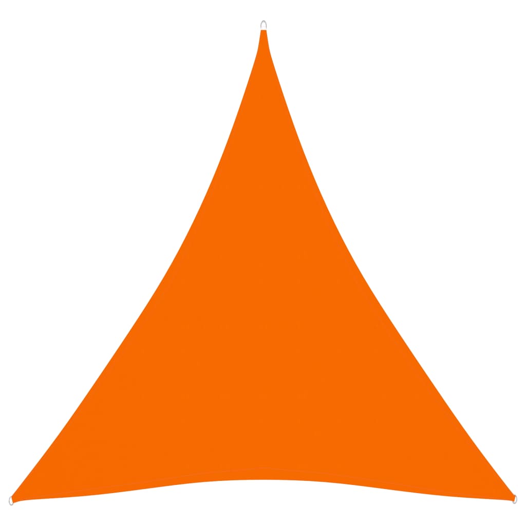 Zonnescherm driehoekig 4,5x4,5x4,5 m oxford stof oranje