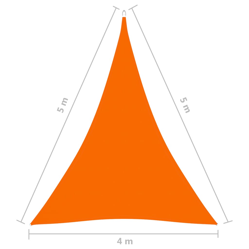 Sonnensegel Oxford-Gewebe Dreieckig 4x5x5 m Orange kaufen 6
