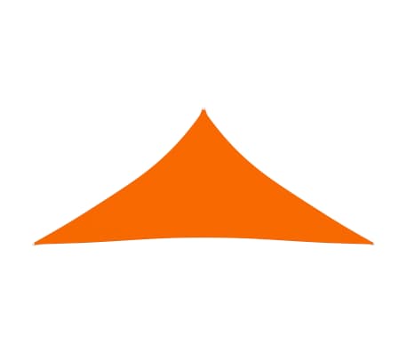 vidaXL Toldo de vela triangular de tela oxford naranja 5x6x6 m