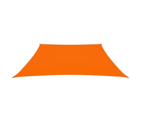 vidaXL Stínící plachta oxfordská látka lichoběžníková 4/5x4 m oranžová