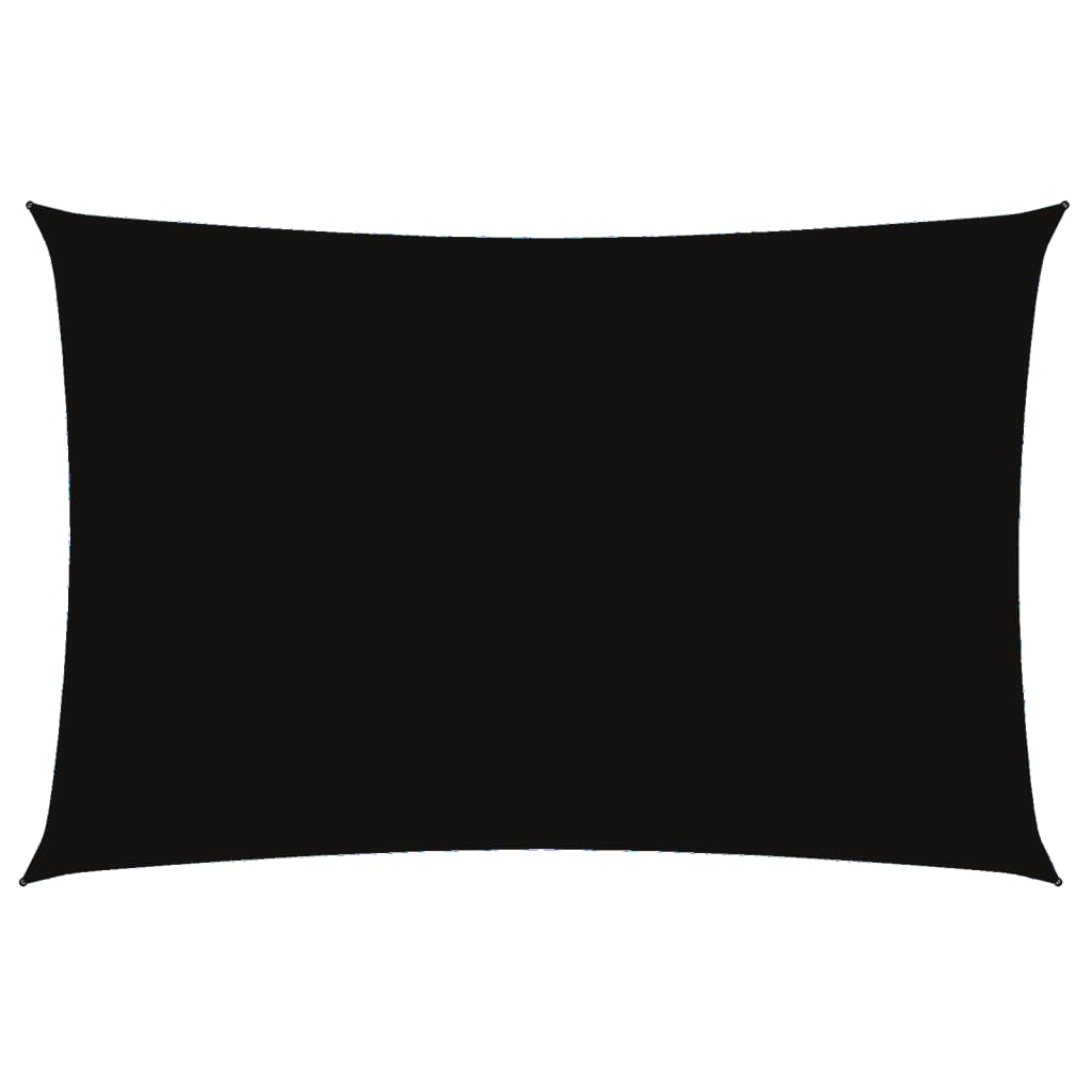 Parasolar, negru, 2x4 m, țesătură oxford, dreptunghiular