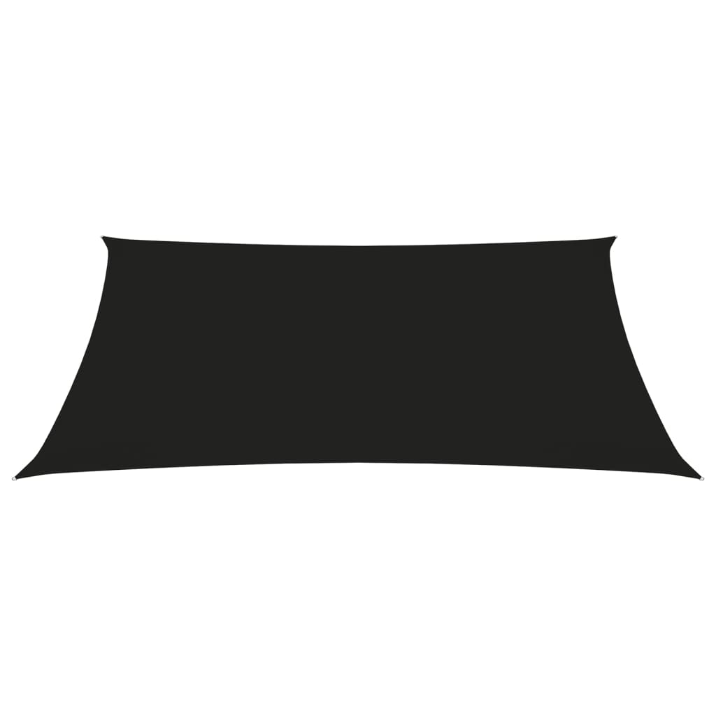 vidaXL Para-sol estilo vela tecido oxford retangular 2,5x4 m preto