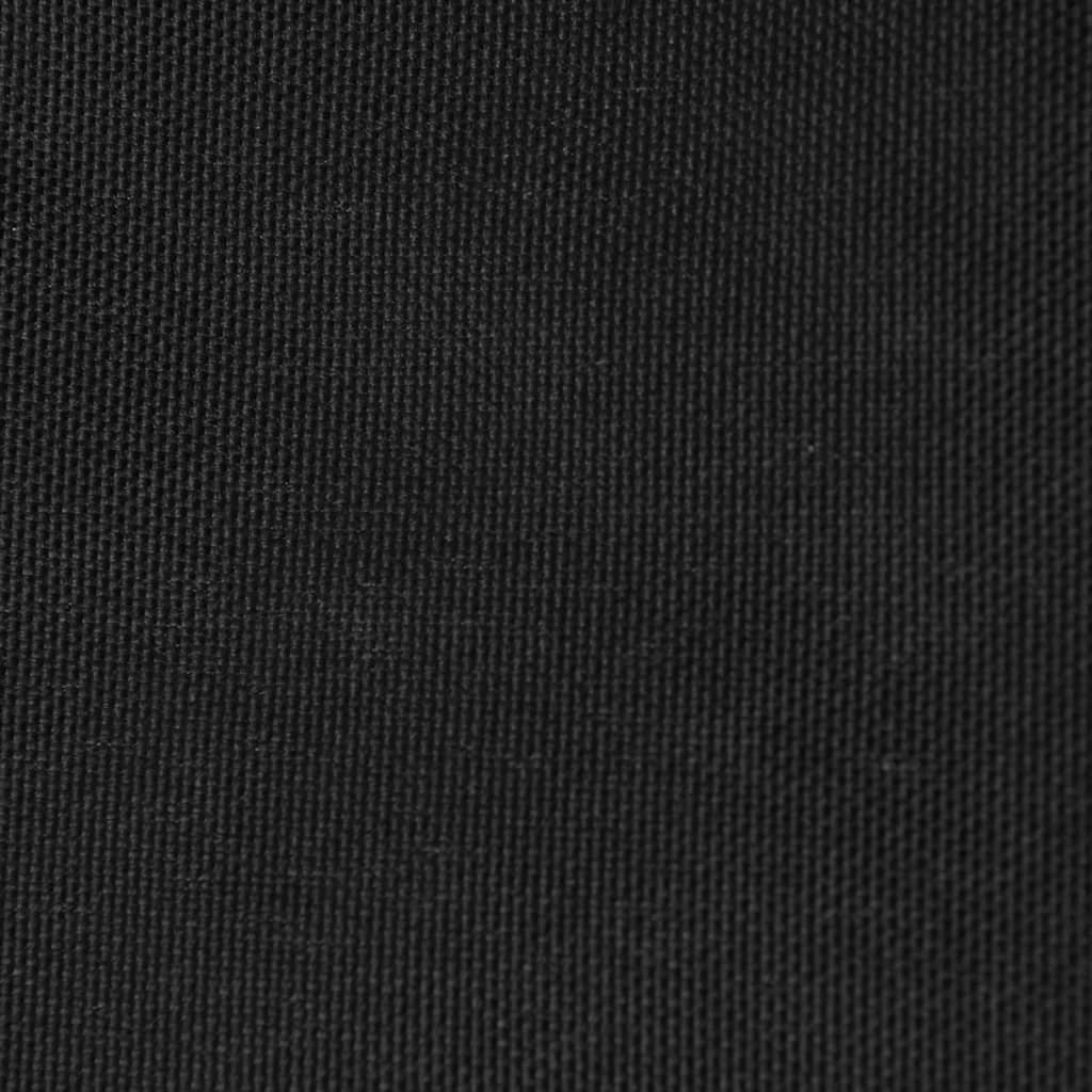 Fekete téglalap alakú oxford-szövet napvitorla 3,5 x 5 m 
