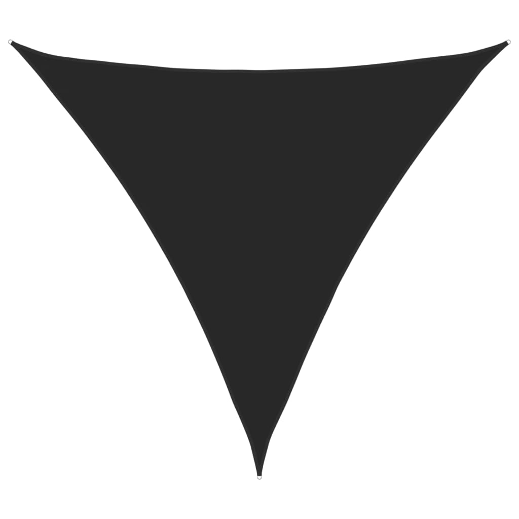vidaXL Parasolar, negru, 4x4x4 m, țesătură oxford, triunghiular