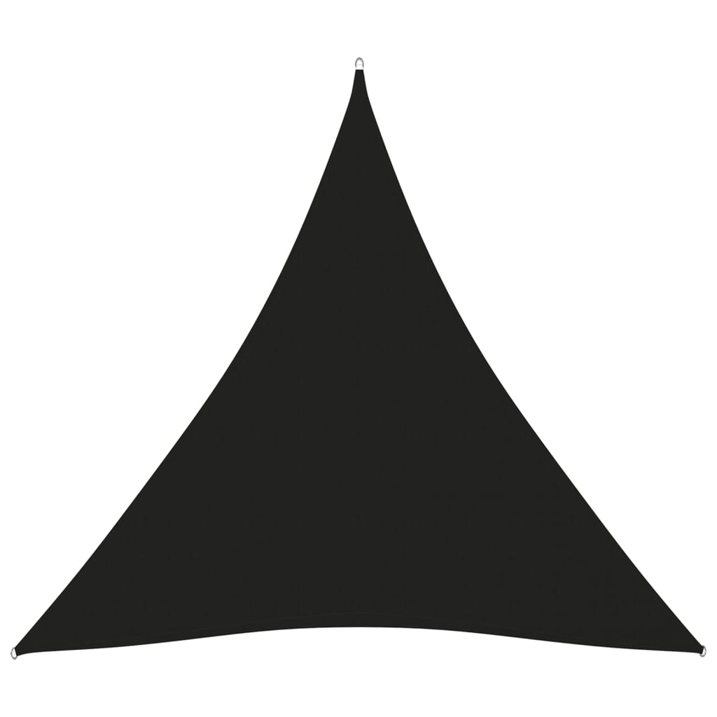 Toldo de vela triangular tela oxford negro 4,5x4,5
