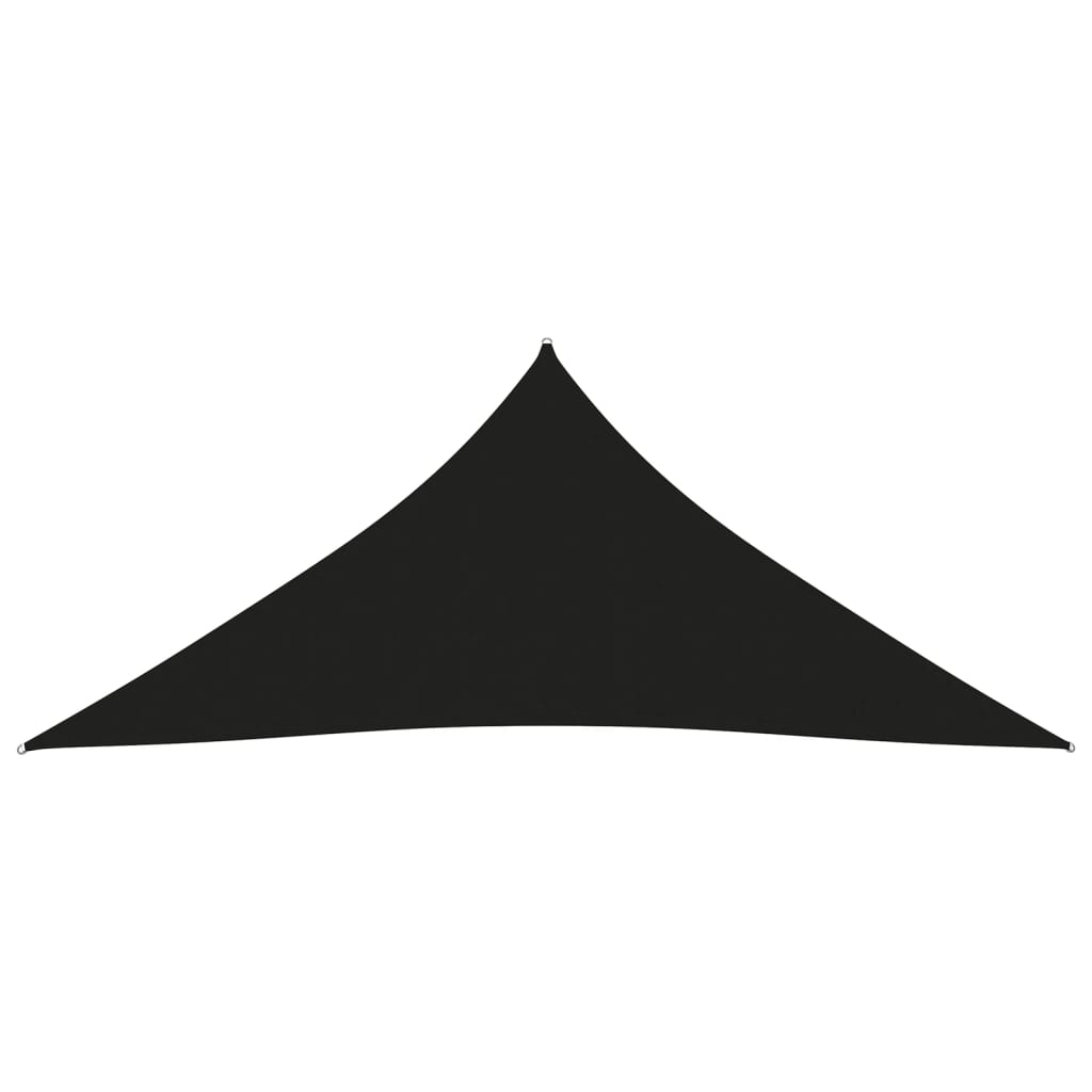  Tieniaca plachta oxfordská látka trojuholníková 5x6x6 m čierna