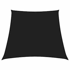 Senčno jadro oksford blago trapez 2/4x3 m črno