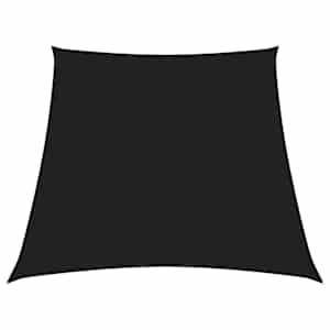 Senčno jadro oksford blago trapez 3/5x4 m črno
