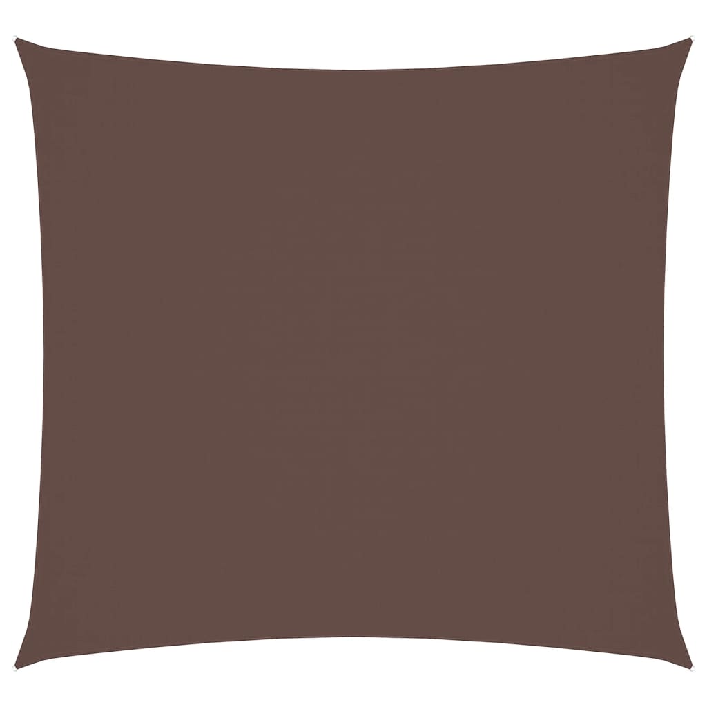 vidaXL solsejl 2x2 m firkantet oxfordstof brun