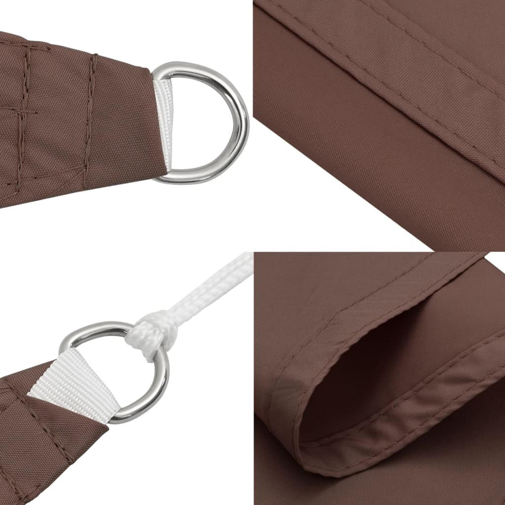 Sunshade Sail Oxford Fabric Square 2x2 M Brown VidaXL 17 width=274