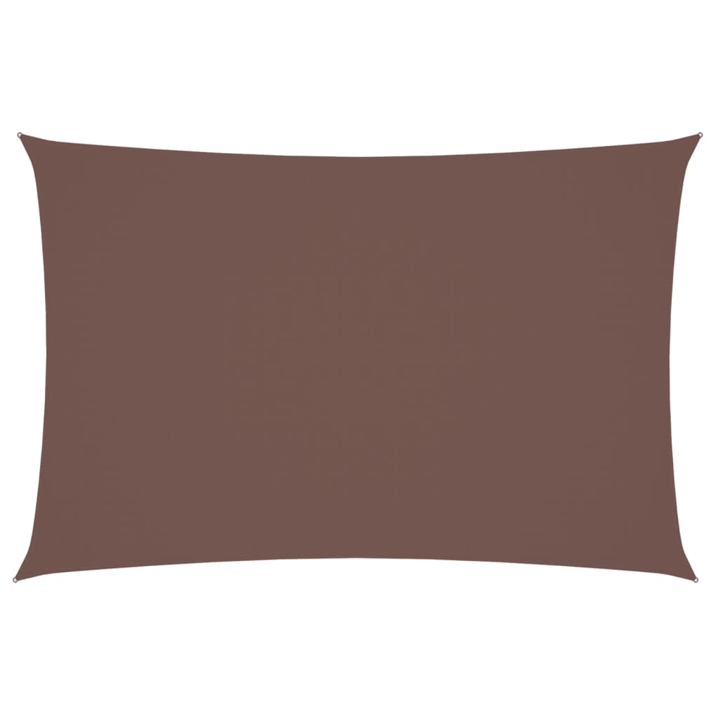 vidaXL Voile de parasol Tissu Oxford rectangulaire 2x4 m Marron