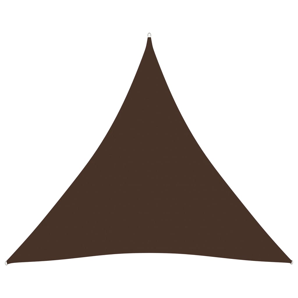 Toldo de vela triangular de tela oxford marrón 4x4
