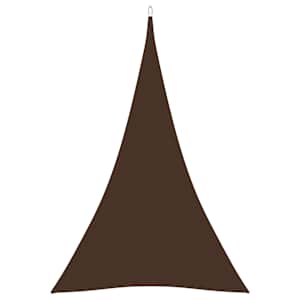 Stínící plachta oxfordská látka trojúhelníková 4x5x5 m hnědá - obrázek 2