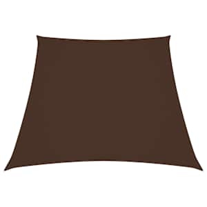 Senčno jadro oksford blago trapez 2/4x3 m rjavo