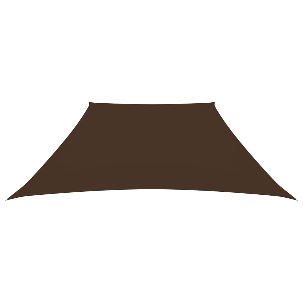 vidaXL Zonnezeil trapezium 3/5x4 m oxford stof bruin afbeelding